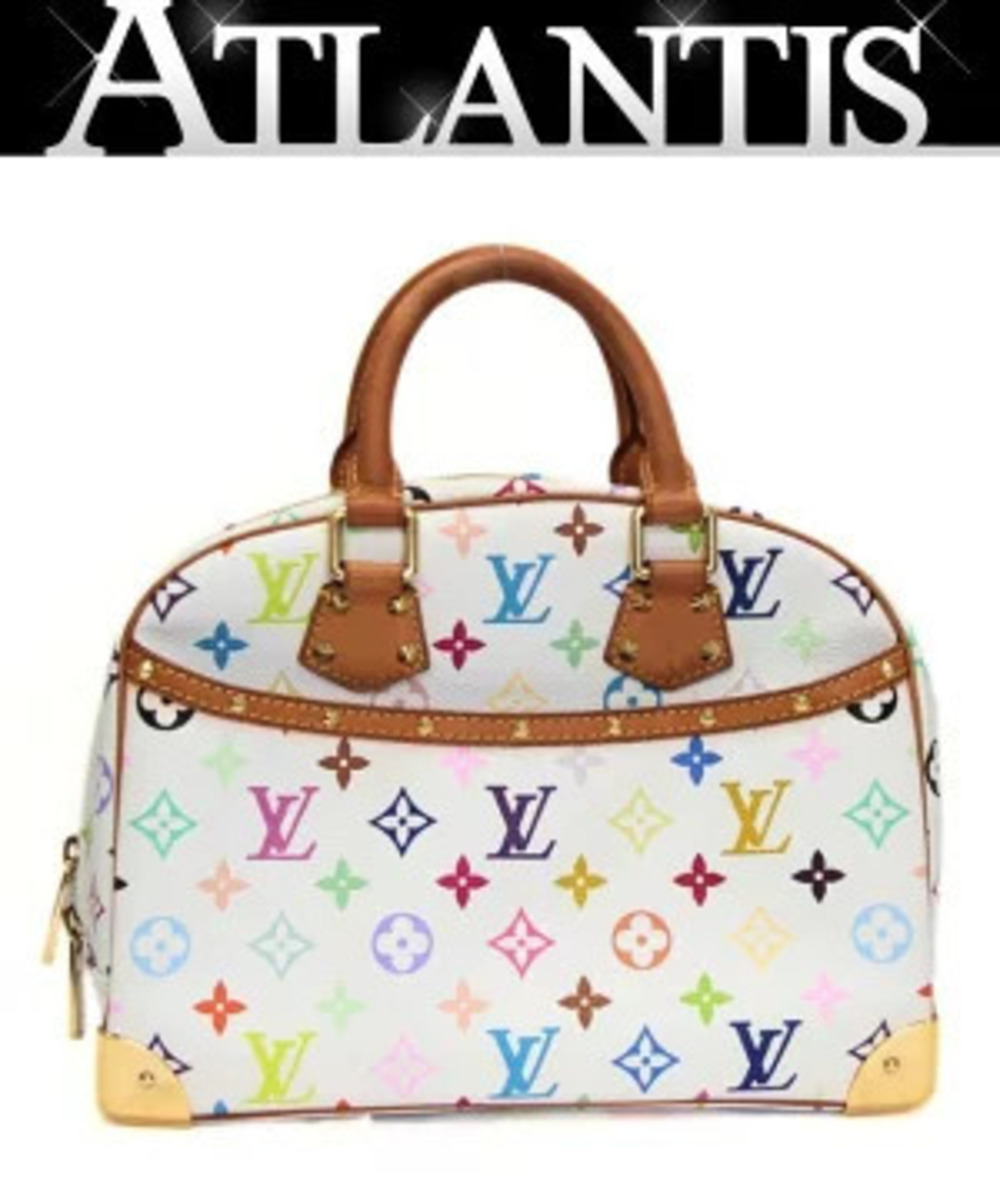 Louis Vuitton Trouville Handbag Multicolor White
